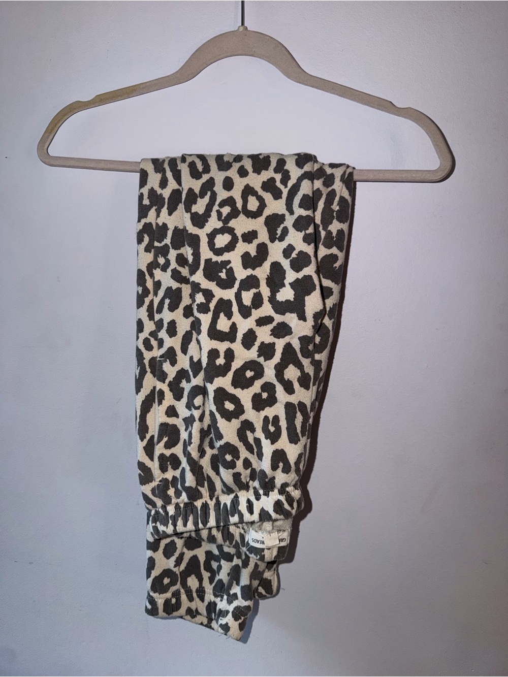 Grayson Threads Leopard Print Leggings - Beige & Grey